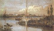Joseph Mallord William Turner, River scene with boats (mk31)